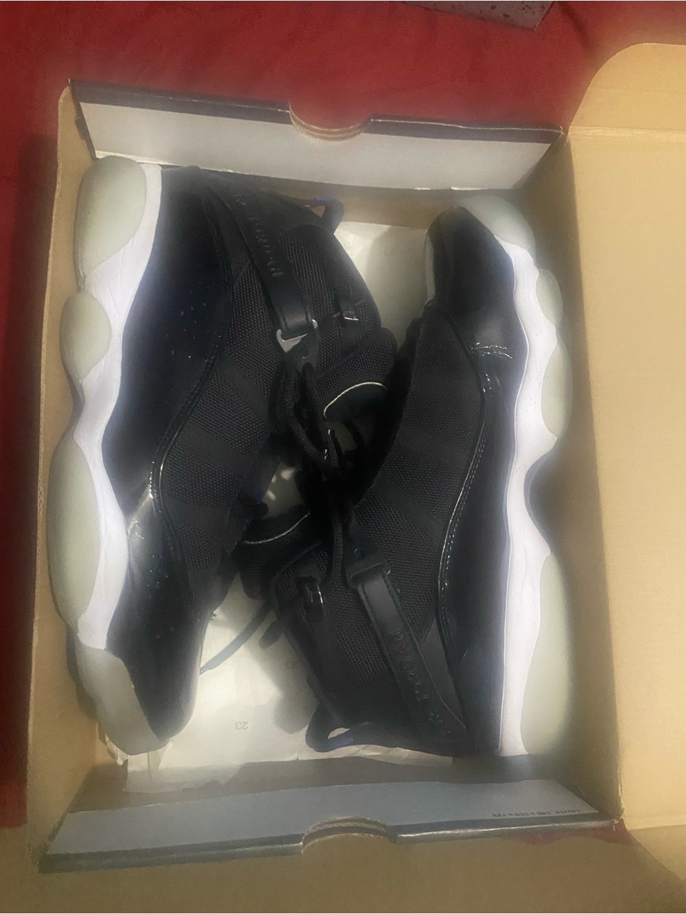Jordan 6 rings blue and black
